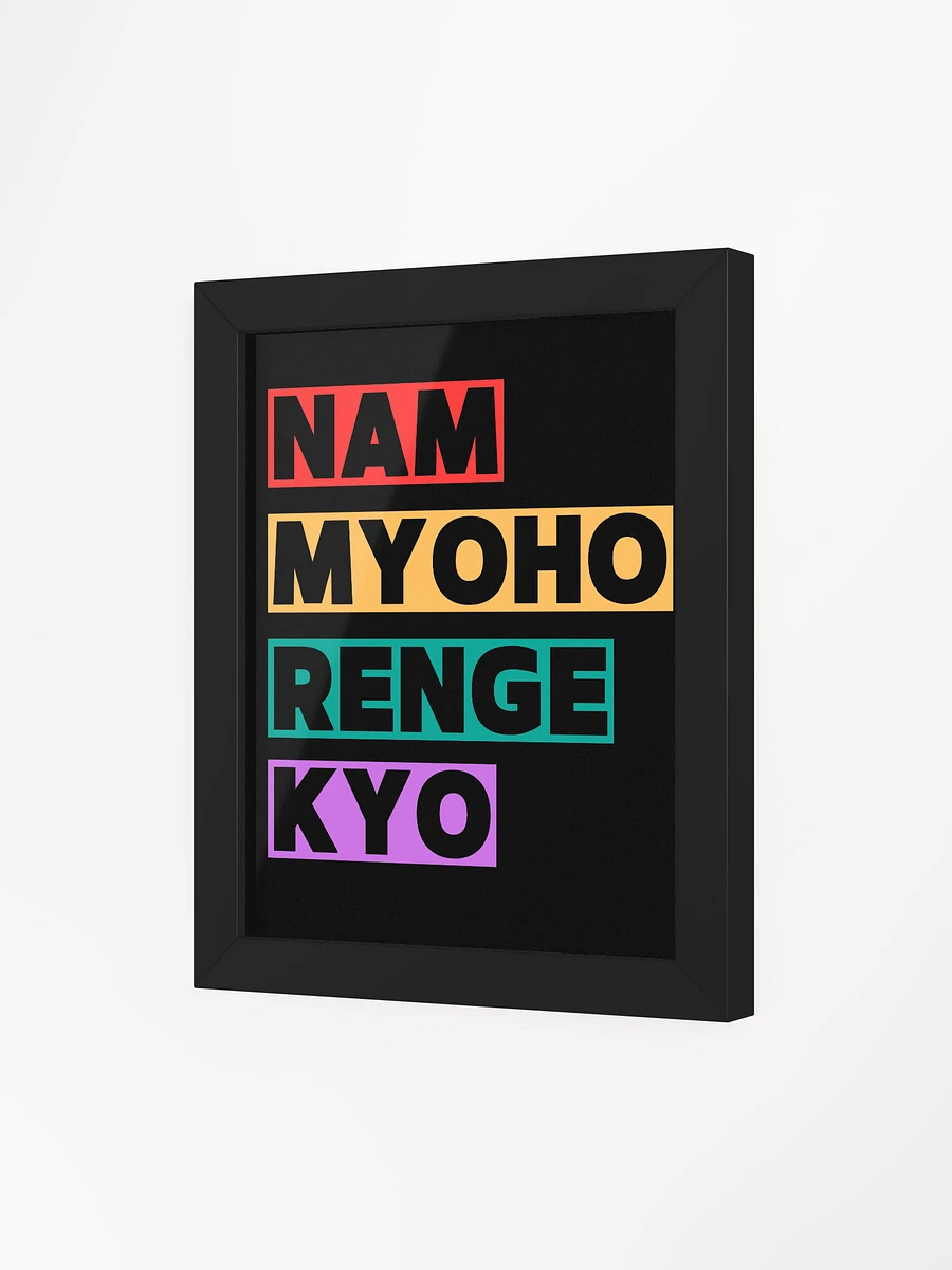 Best Gift: Vibrant Nam-Myoho-Renge-Kyo Framed Matte Poster product image (11)