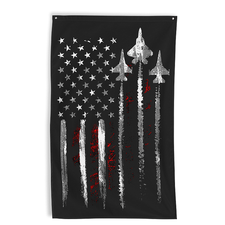 Fighter Jet Wall Flag product image (1)