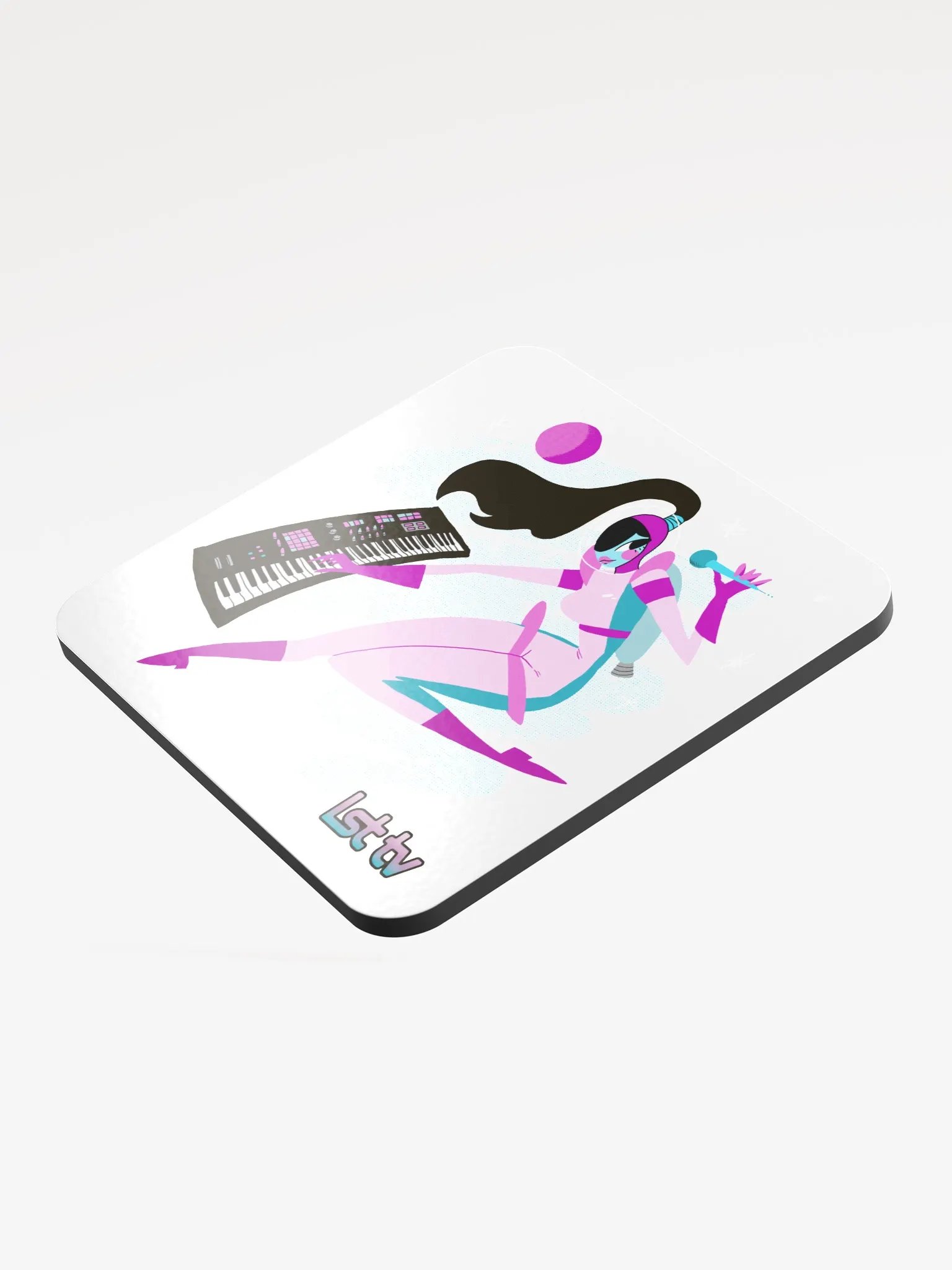 Astro-Synthpop Cutie Cork Coaster product image (3)