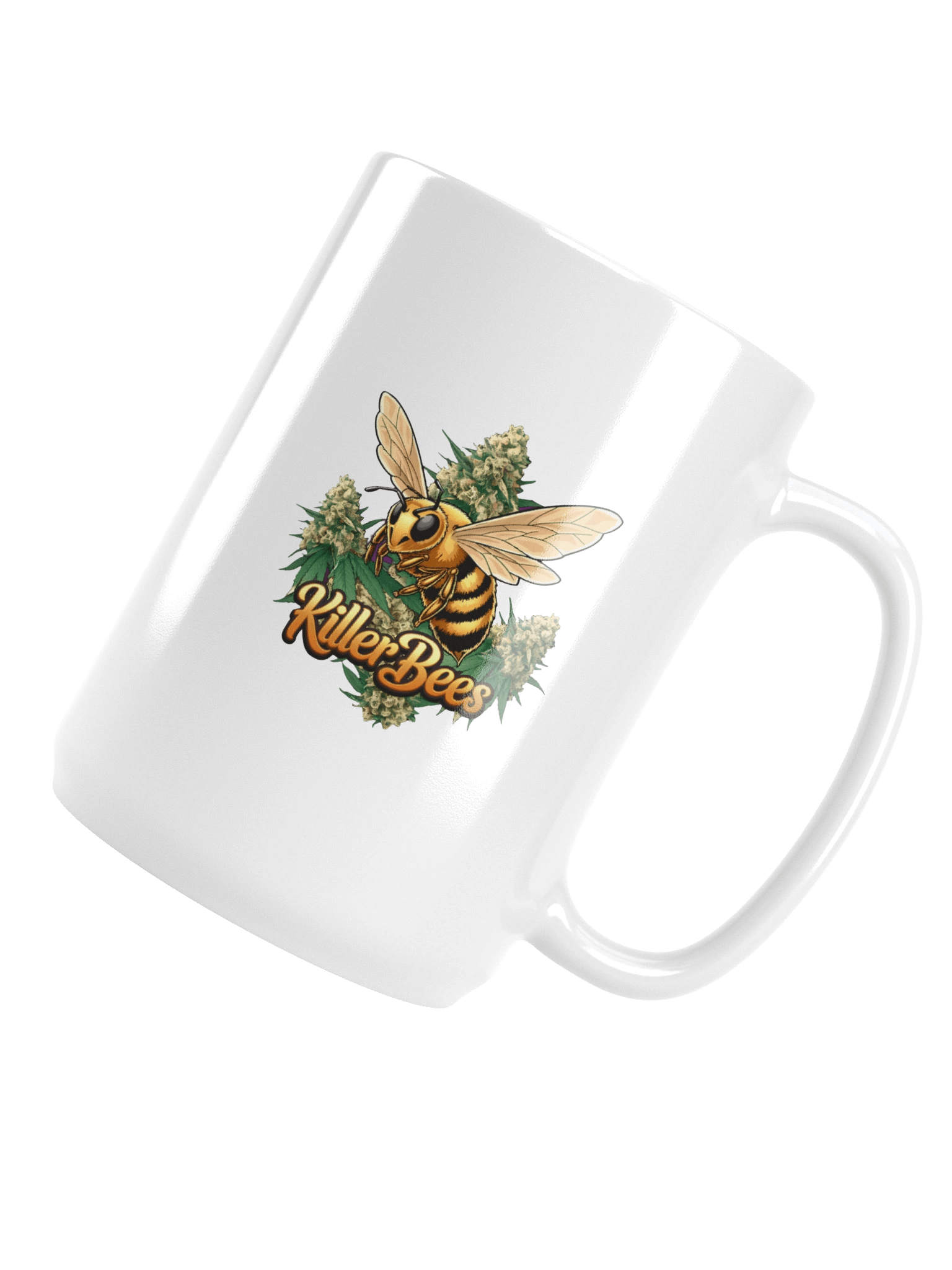 Cannabis Strain- Killer Bees Buzz - Design | 15oz White Glossy Coffee Mug product image (5)