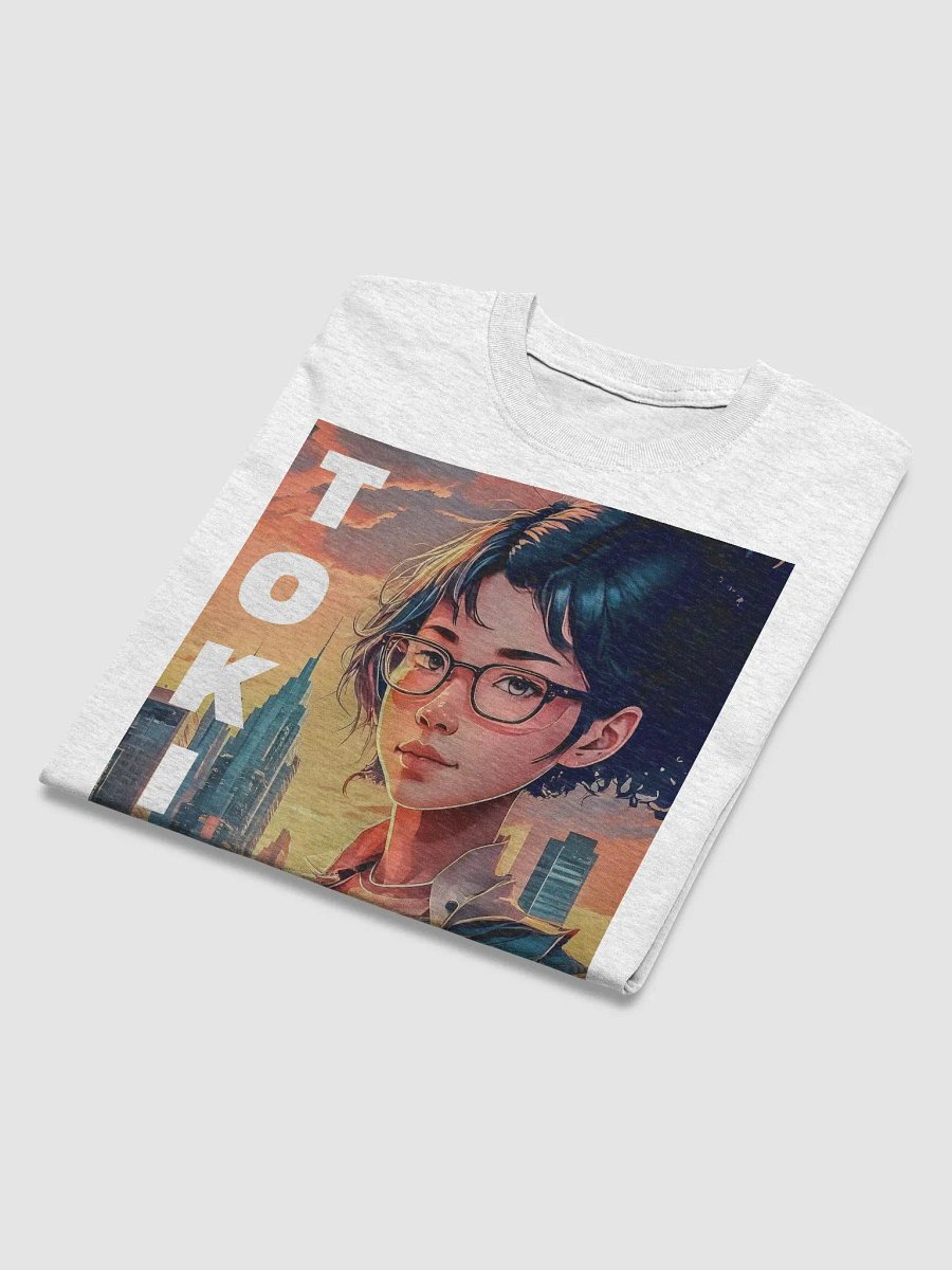 Tokito Cityscape Korean Sunset Series Relaxed-Fit GIRL T-Shirt product image (4)