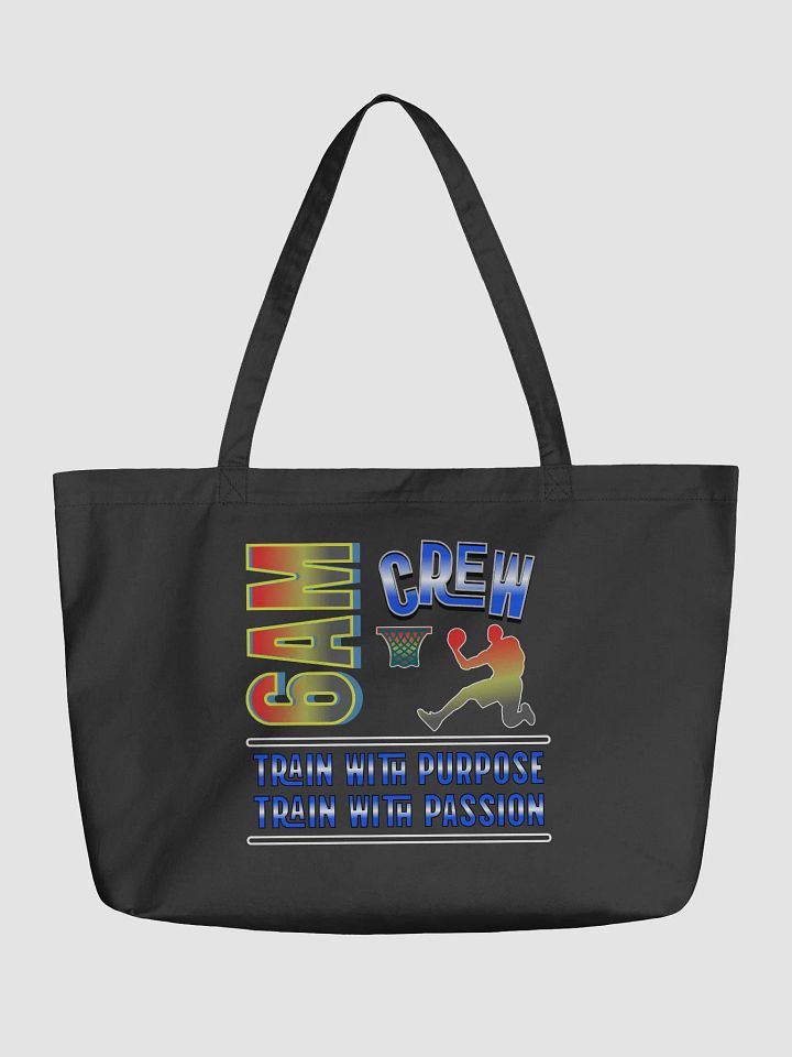 6AM Crew Train With Purpose Train With Passion Basketball Motivational Tote product image (2)