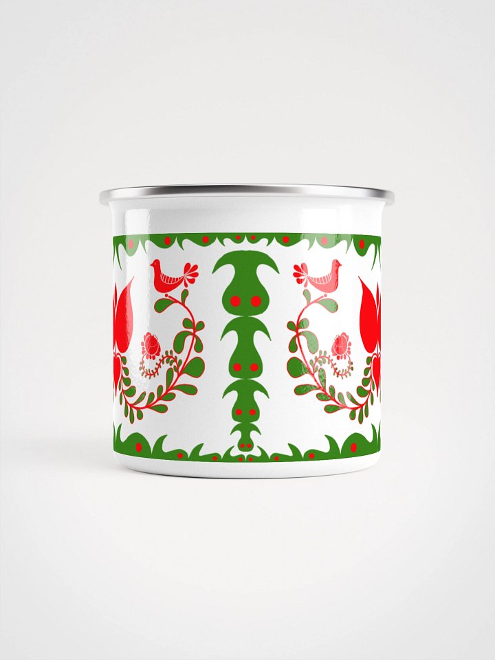 Hungarian Floral Adventure Enamel Mug product image (2)
