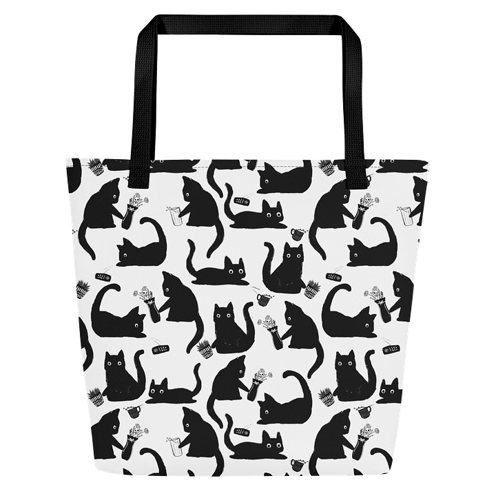 Bad Cats Knocking Stuff Over Tote Bag product image (2)