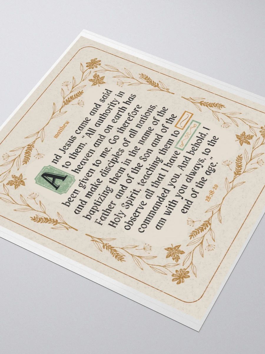 Matthew 28 Sticker product image (3)