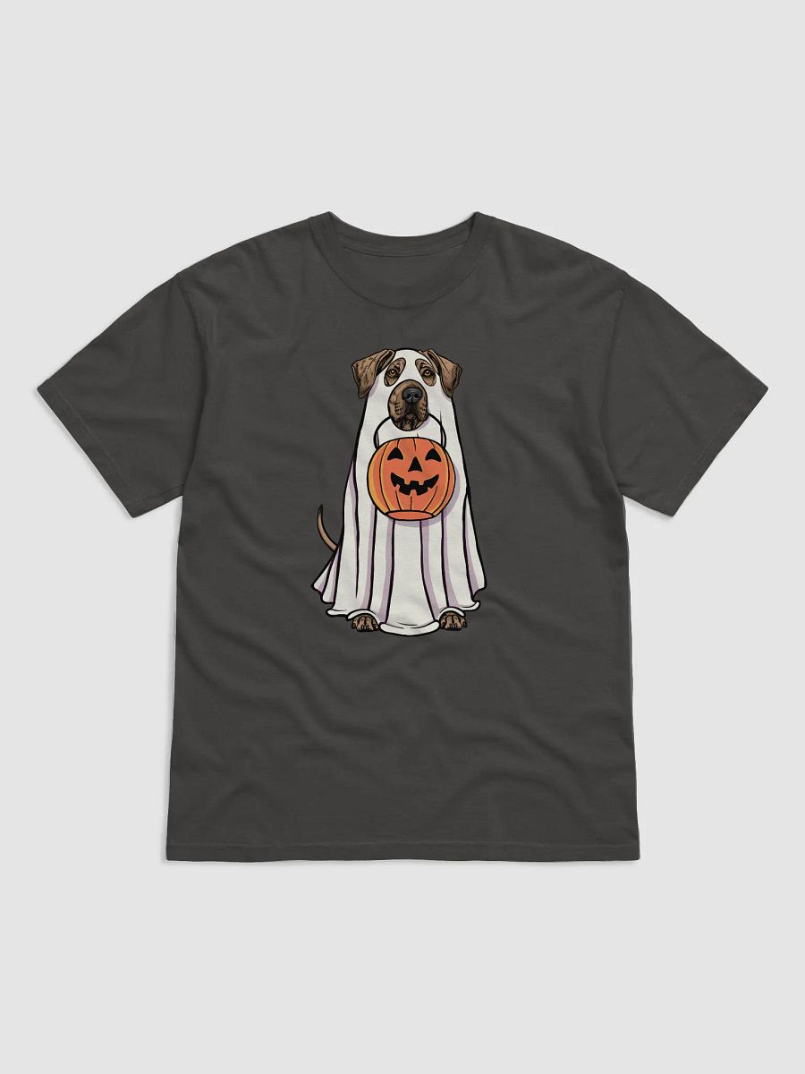 Funny Halloween Rhodesian Ridgeback(Wheaten) T-Shirt | Funny Dog Wearing a Ghost Costume and Holding a Pumpkin Basket product image (17)