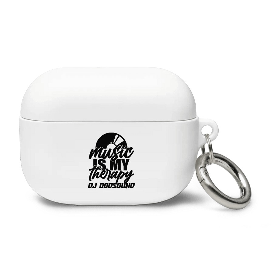 DJ GodSOUND "Music Is My Therapy"AirPods® Case in White! product image (1)