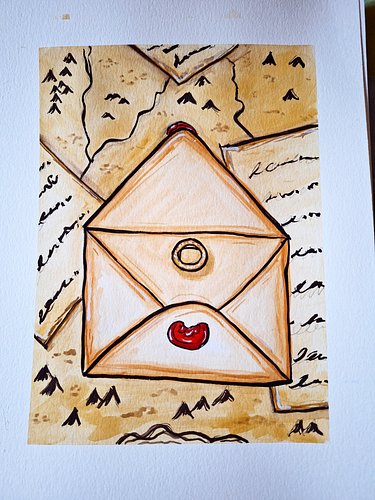 Day 6 of Peachtober 

#peachtober25 #peachtober25ring #ring #lotr #gouache #illustration #art