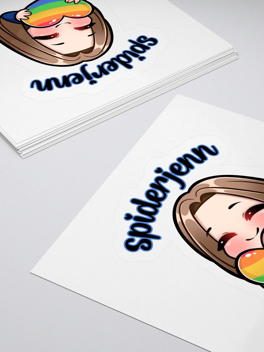 SpiderJenn Rainbow Heart Sticker product image (4)