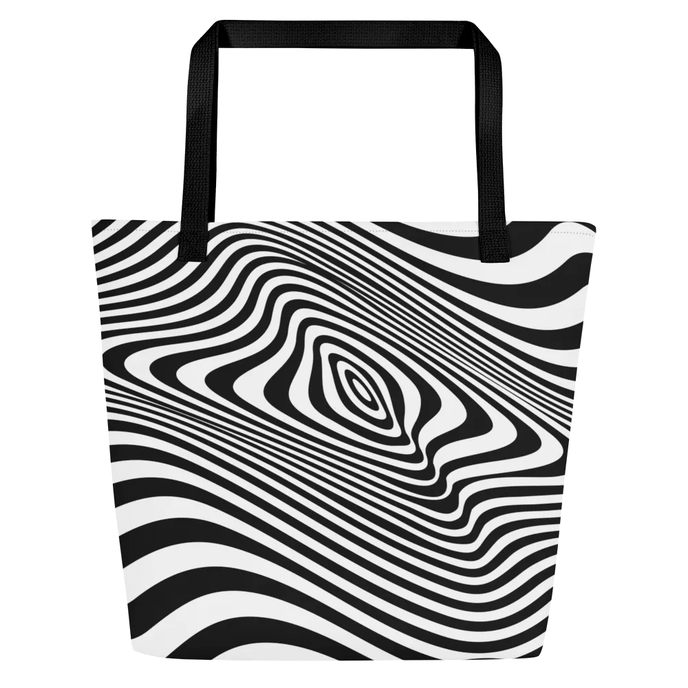 optic illusion Large Tote Bag for elegant ladies moms daughters friends product image (3)