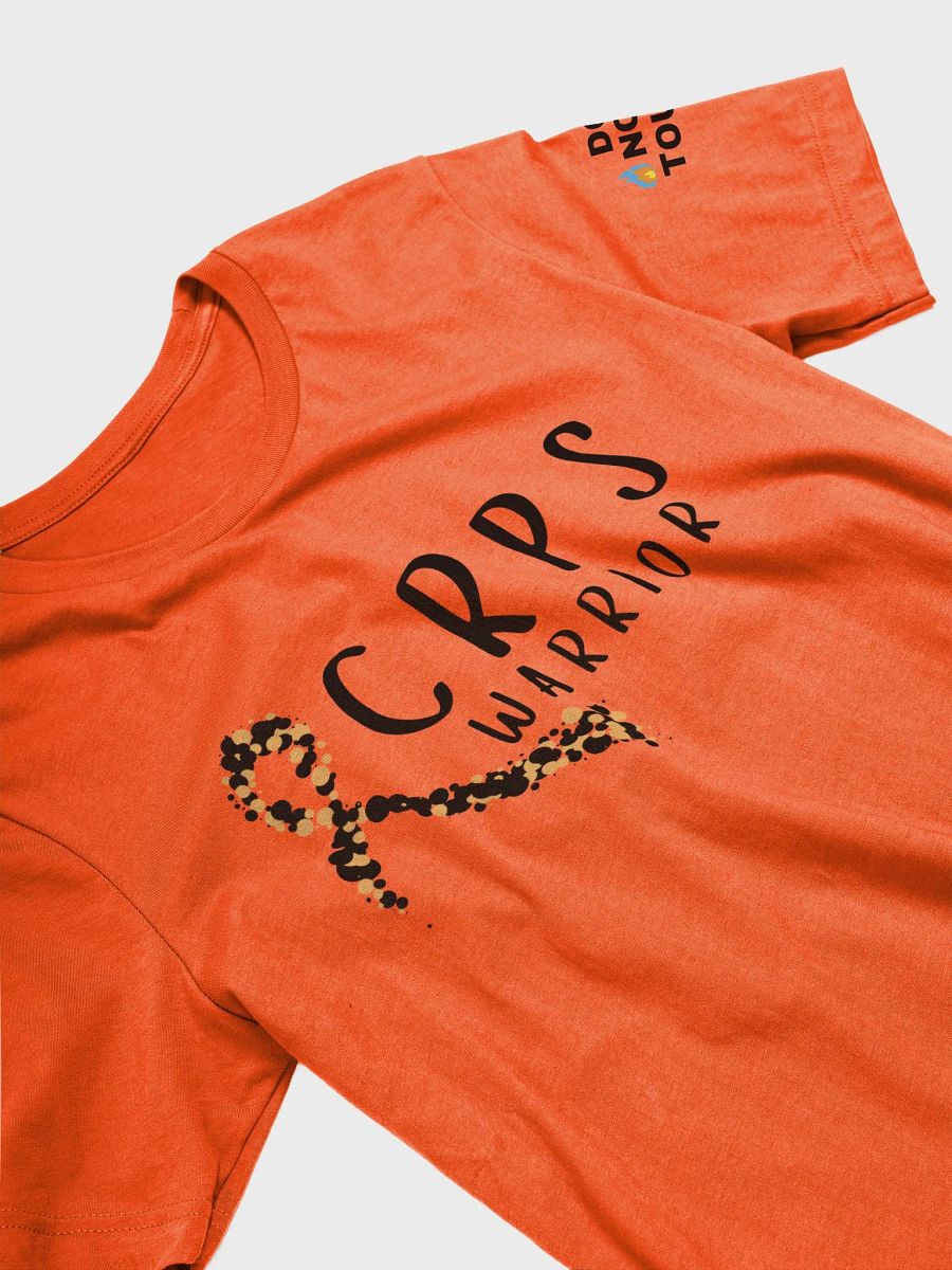 LIMITED EDITION- CRPS Warrior Bubble Ribbon Do Not Touch LEFT Arm 'Supersoft' Orange T-Shirt product image (3)