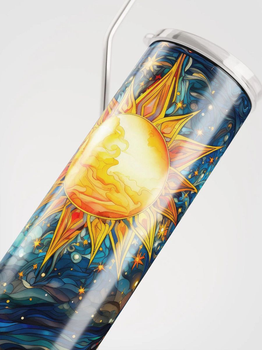 Radiant Sun Stainless Steel Tumbler: Embrace the Celestial Aura product image (5)