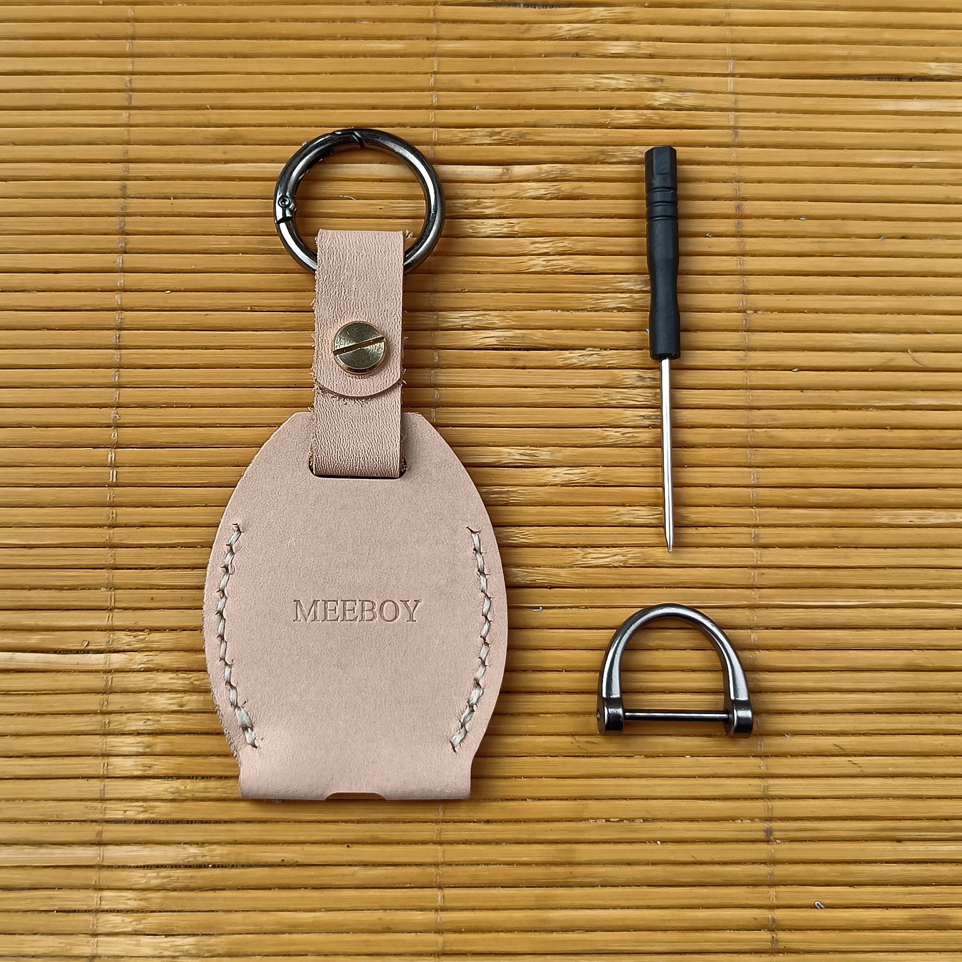 Handmade Key chain Leather Protective Key Holder Large Capacity Protective Case Key sleeve key fob case product image (6)