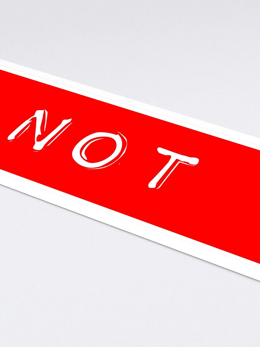 DO NOT EAT bumper sticker product image (5)