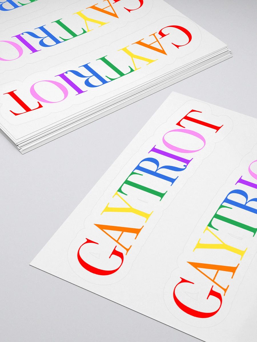 Gaytriot Kiss Cut Stickers product image (3)