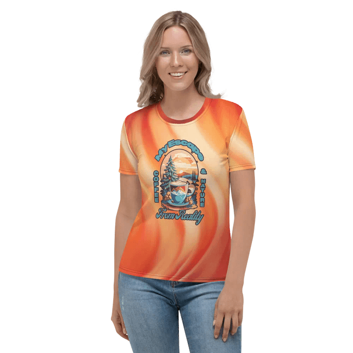 My Escape from Reality Coffee and Nature All Over Print T-shirt product image (2)