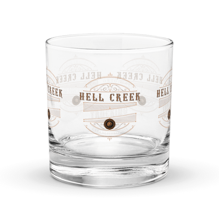 Hell Creek Trucking "On the rocks" Glass product image (1)