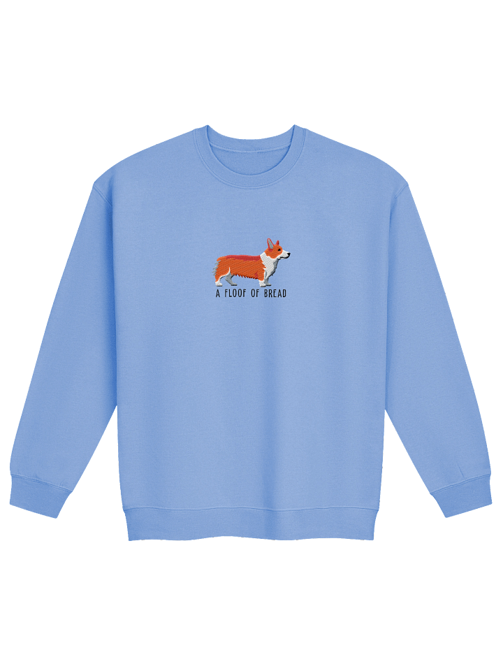 A Floof of Bread Sweatshirt (Embroidered) of a Pembroke Welsh Corgi(Red) product image (9)