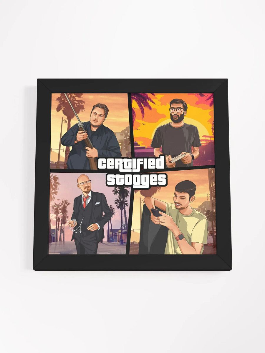 Certified Stooges GTA Style Framed Poster product image (20)