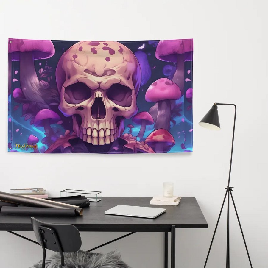 Fantasy Skull Dreams All-Over Flag product image (4)