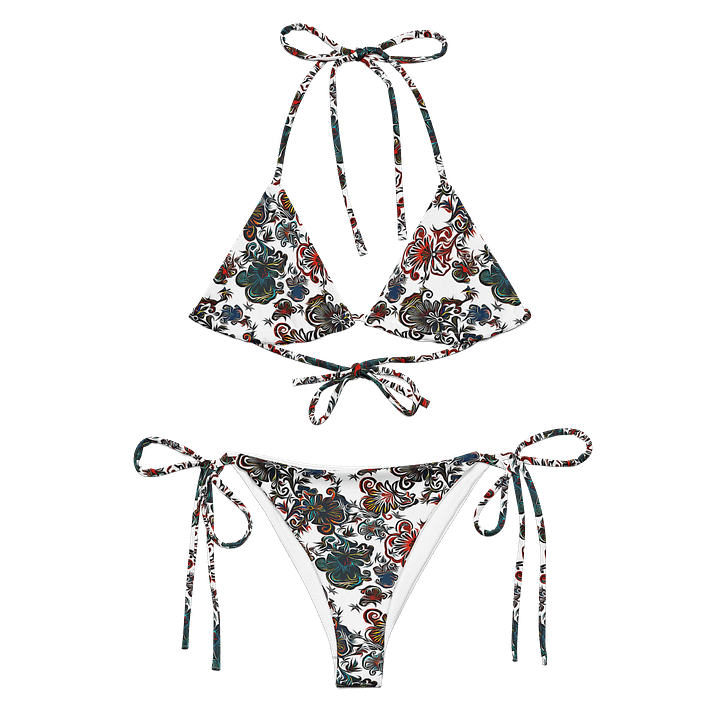 Mysterious Flowers | Recycled String Bikini product image (2)
