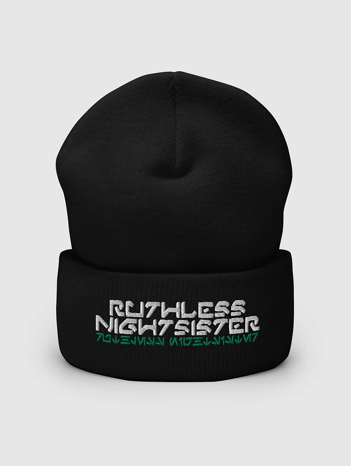 RuthlessNightsister | Embroidered Cuffed Beanie product image (1)
