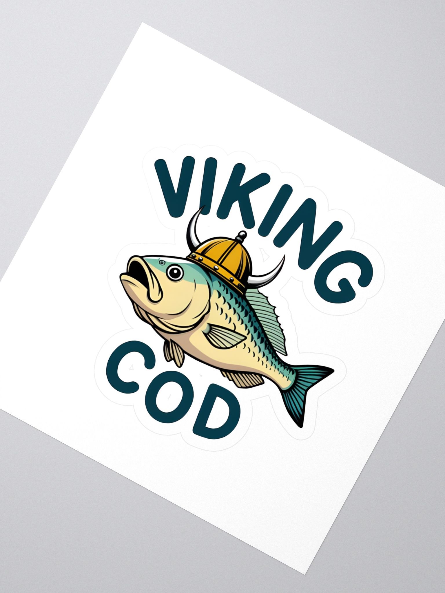 Viking Cod Kiss Cut Stickers product image (2)