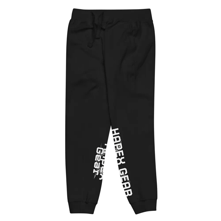 Unisex Fleece Joggers - White HApex Gear White Logo product image (2)
