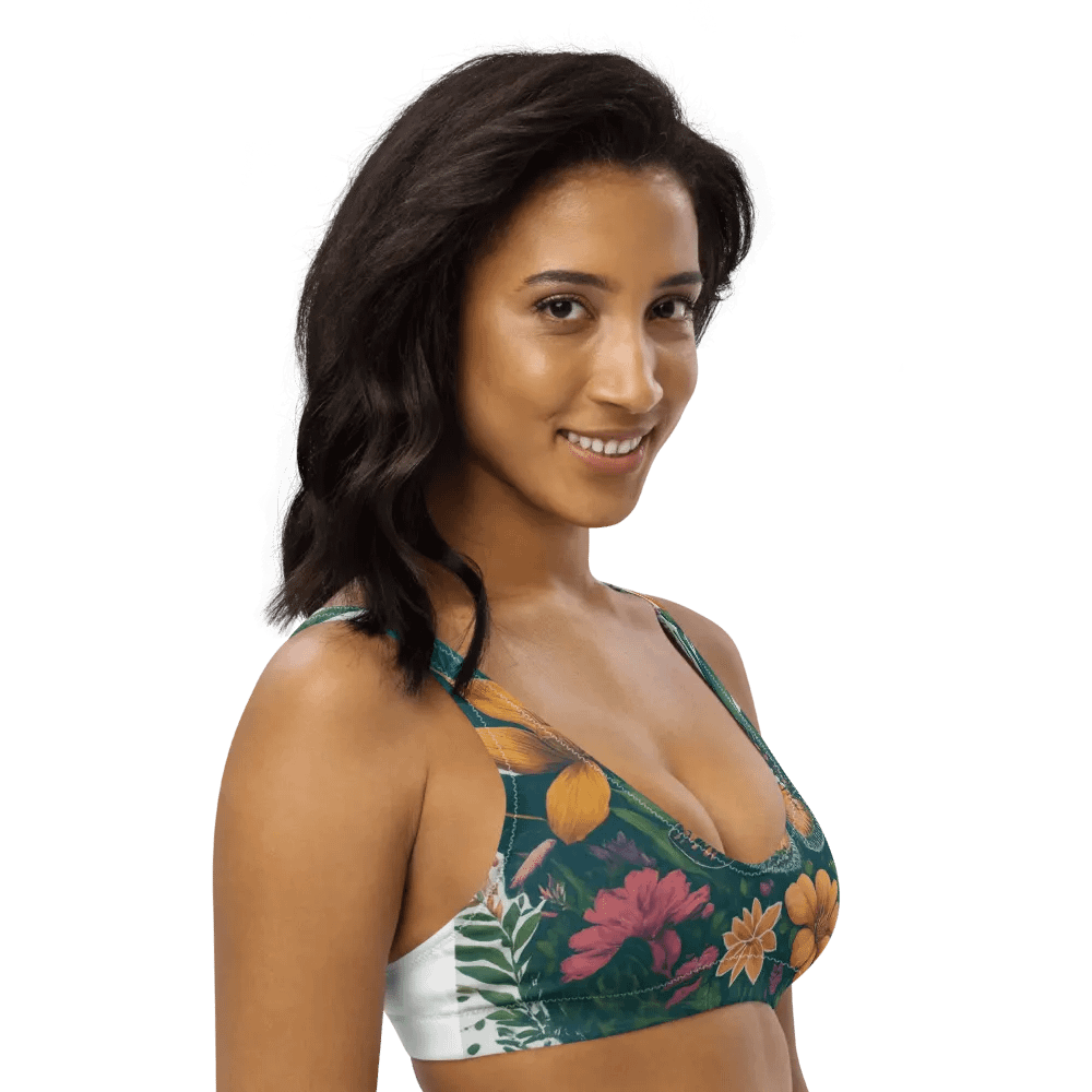 Butterfly Blooms Recycled Bikini Top product image (6)