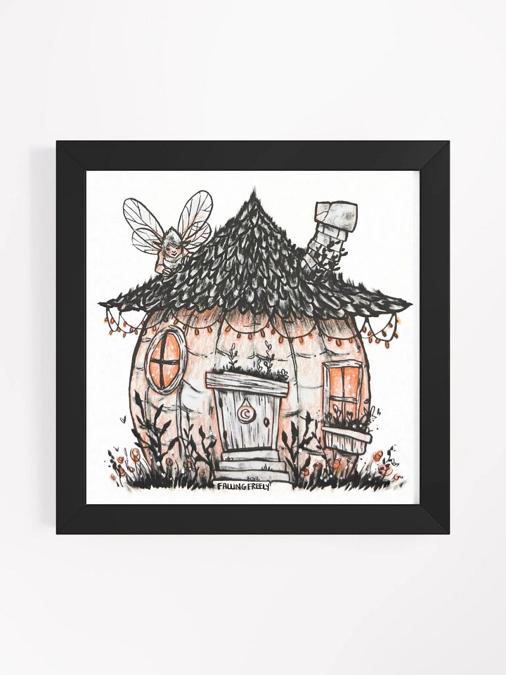 Enchanted Pumpkin House Framed Art Print product image (2)