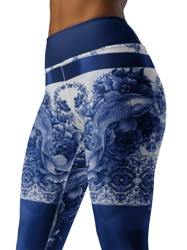 Koi-Porcelain-yoga leggings product image (9)