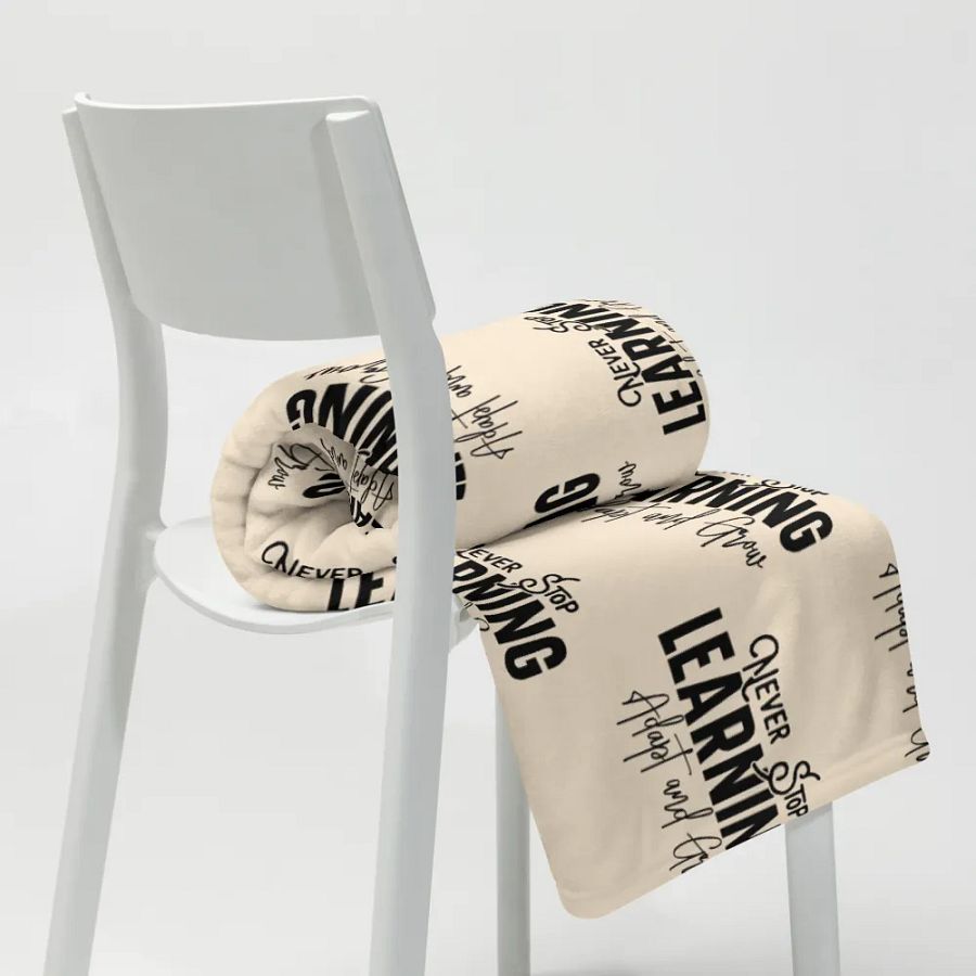 Never Stop Learning Blanket product image (8)