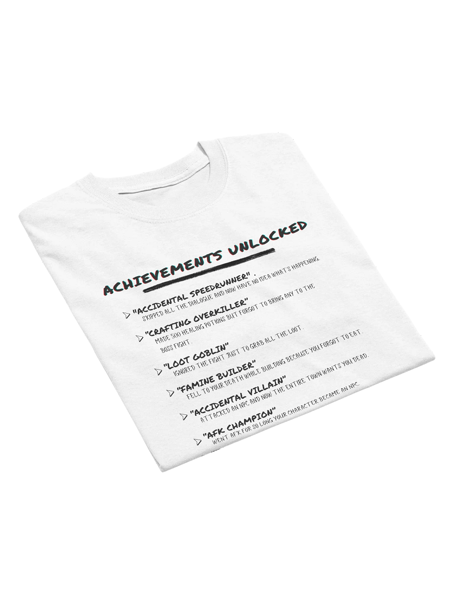 Achievements Unlocked Gaming T-Shirt product image (2)