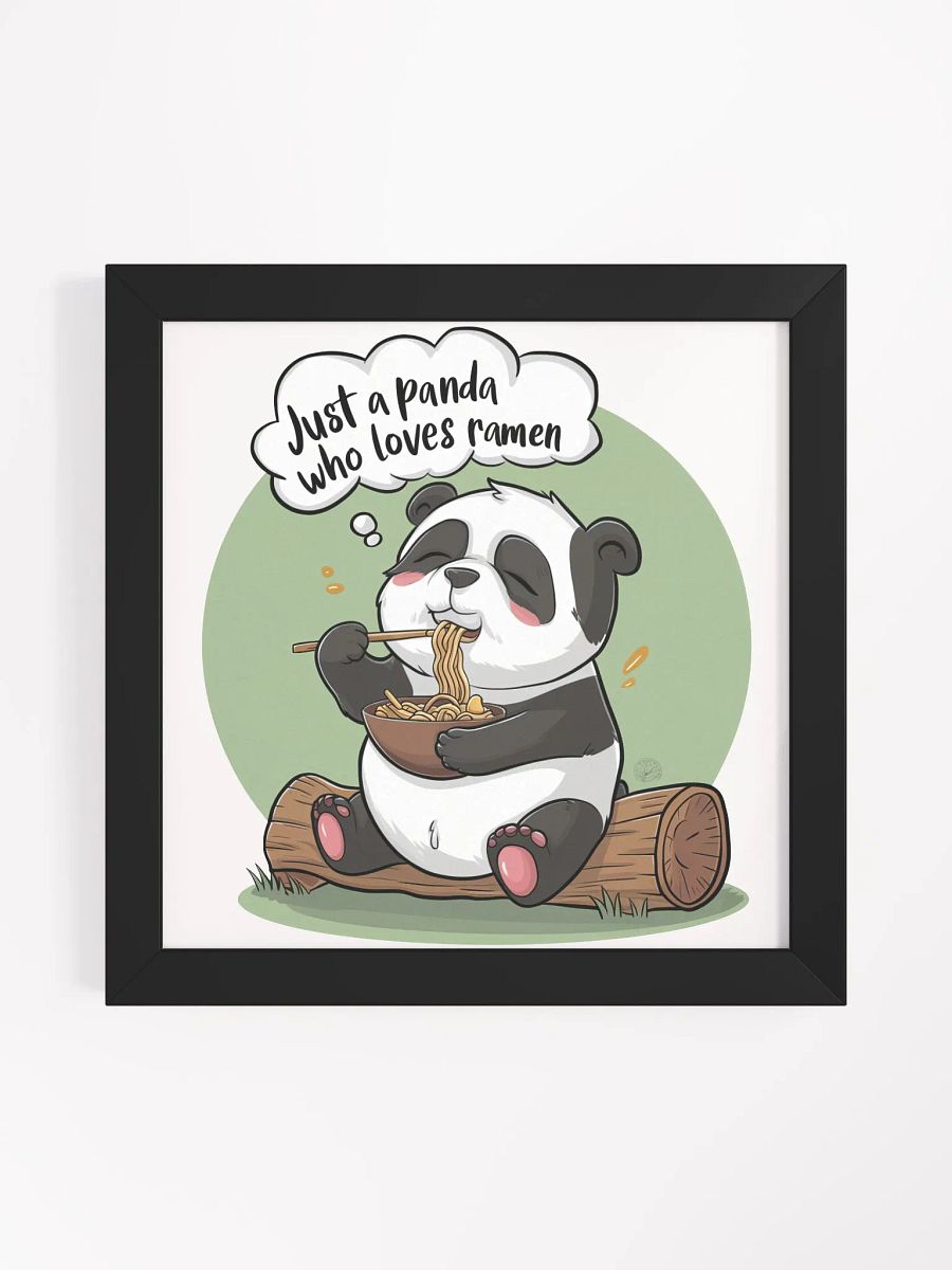 Panda Eating Ramen Print product image (3)