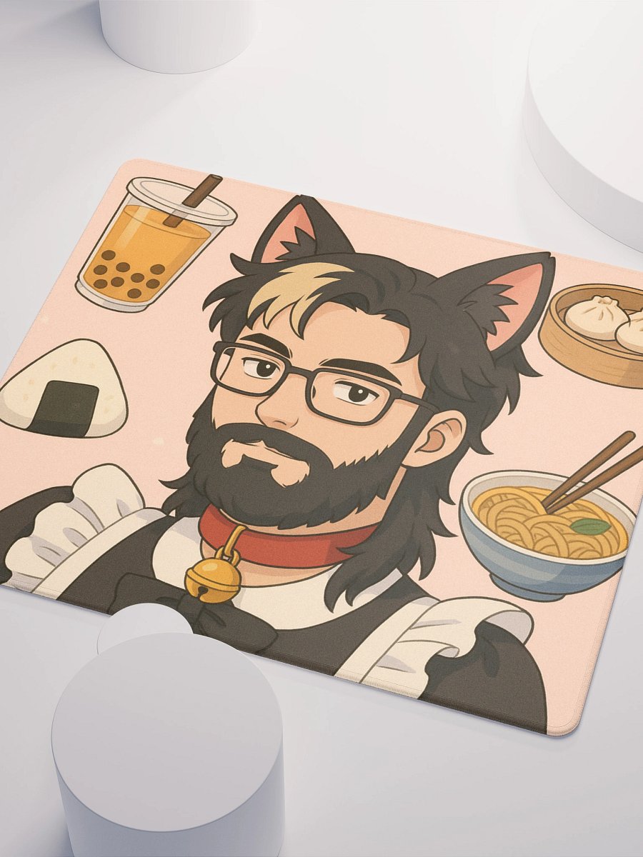 Cat Time Maid Boy Weeb Mousepad product image (3)
