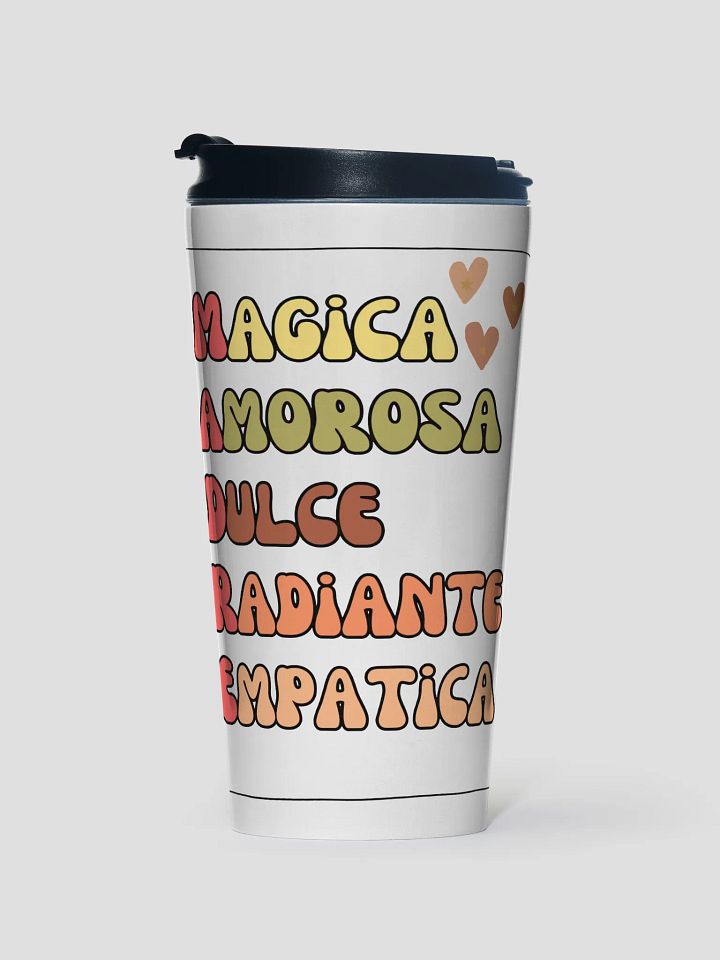 Mother’s day acrostic Boho Design steel travel mug product image (1)