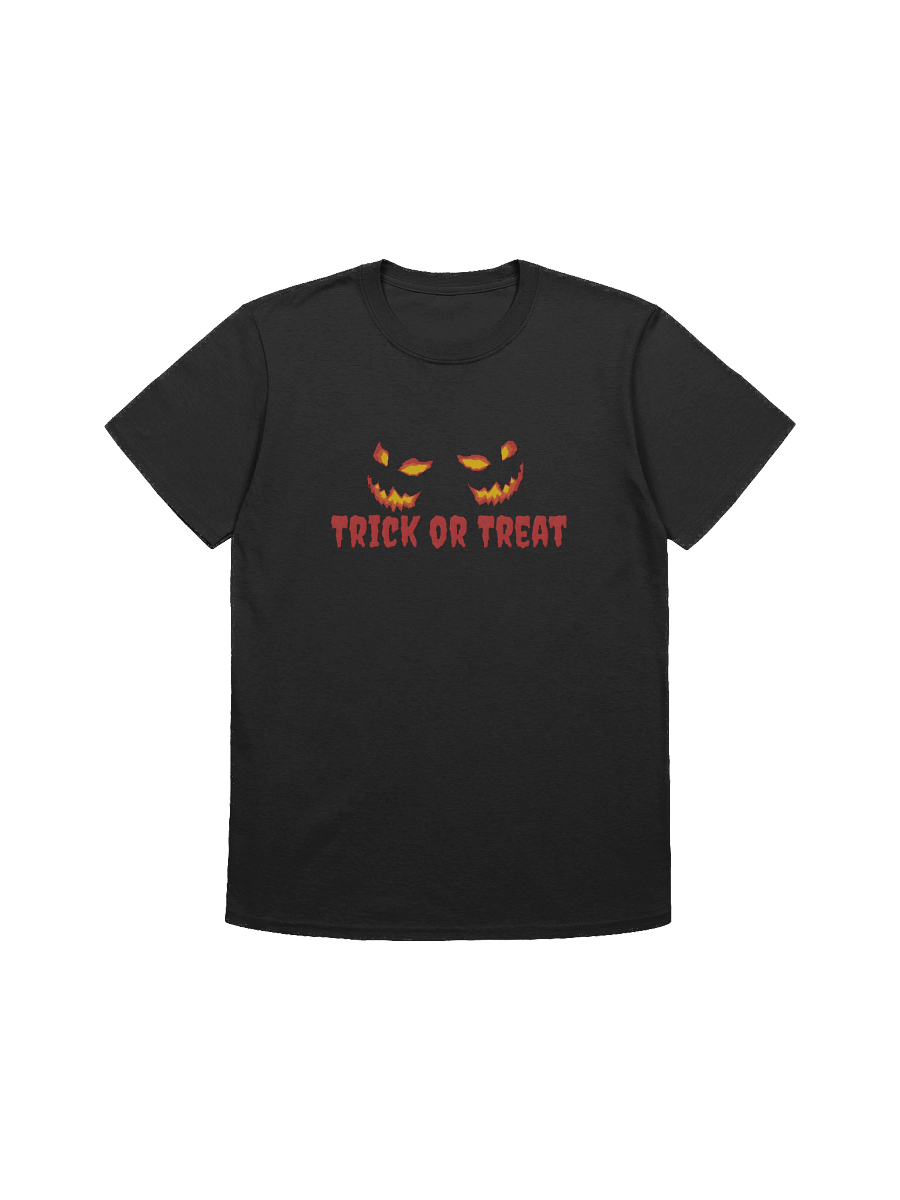 Trick or Treat Halloween T-Shirt – Scary Jack O Lantern Eyes Tee product image (1)