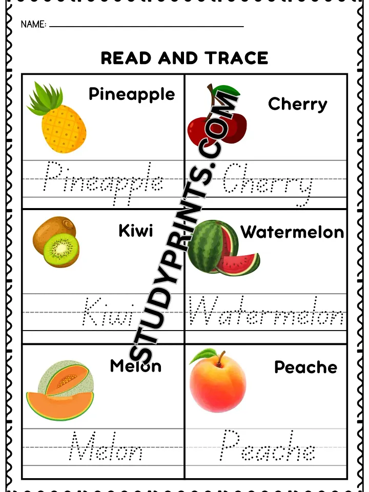 Read, Trace And Write Worksheet For 1st grade product image (2)
