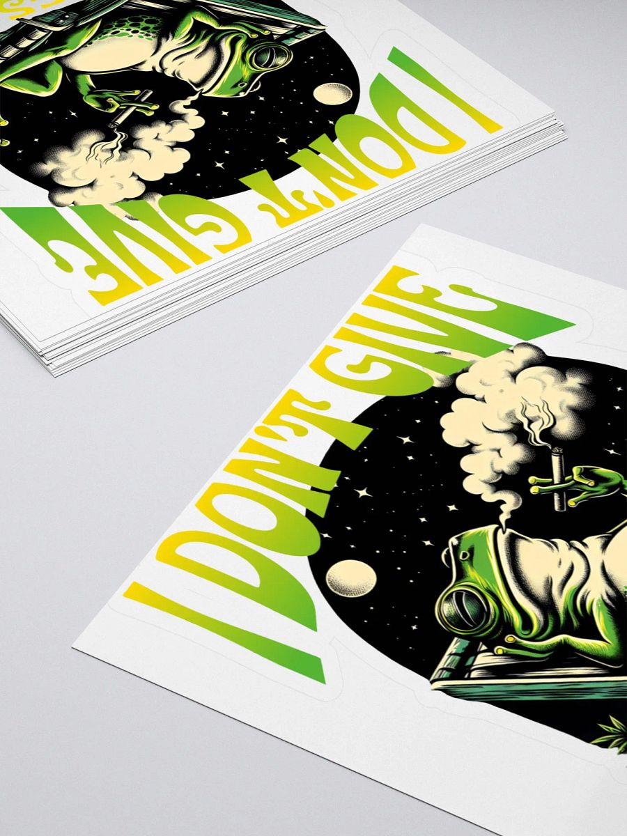 I Don't Give A Frogs Fat Fanny Sticker product image (4)