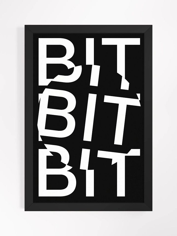 BIT COIN POSTER (BLACK) [framed] product image (1)