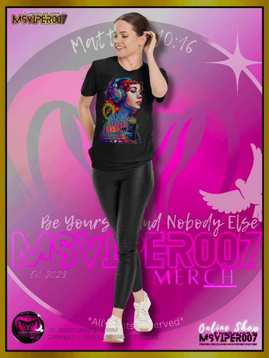 T-Shirt - MsViper007's "Good Vibin' [spectrum - V1]" Cozy Womens T-Shirt By Anna H. product image (6)