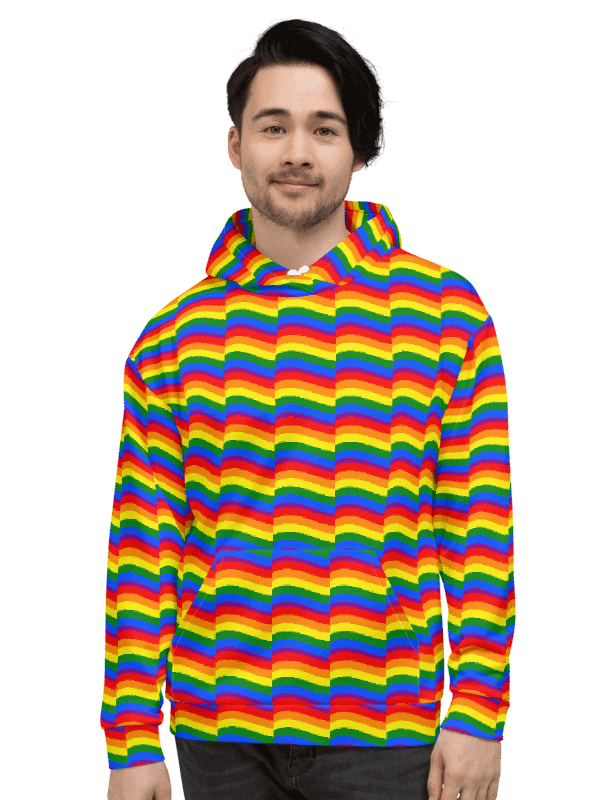 Rainbow hoodie product image (1)