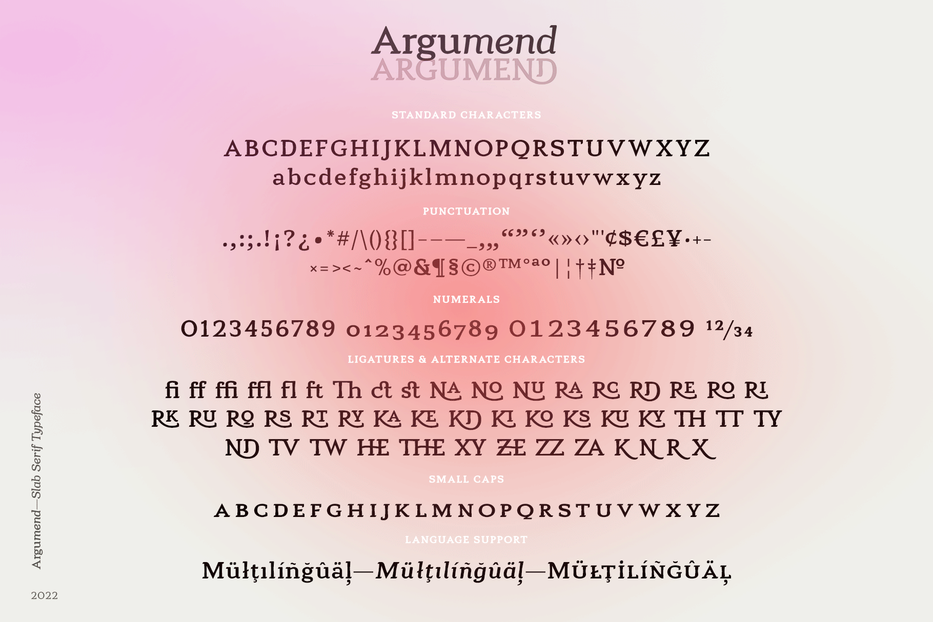 Argumend | A Humanistic Slab Serif Typeface product image (7)