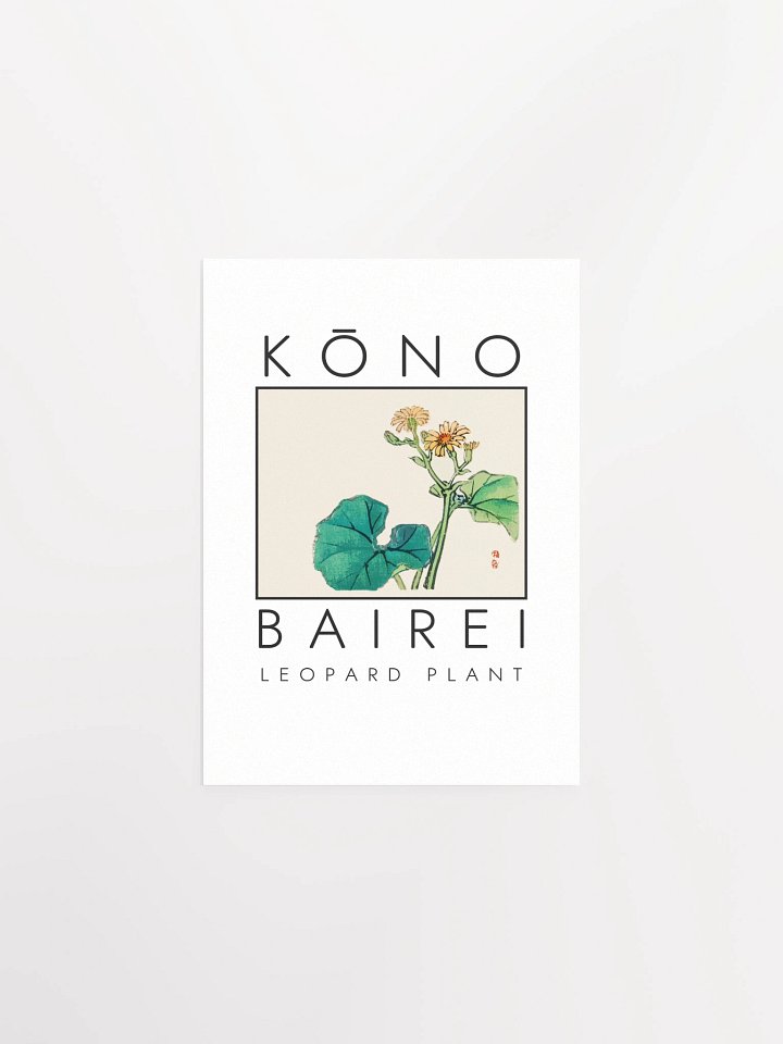 Kono Bairei Leopard Plant Poster product image (2)