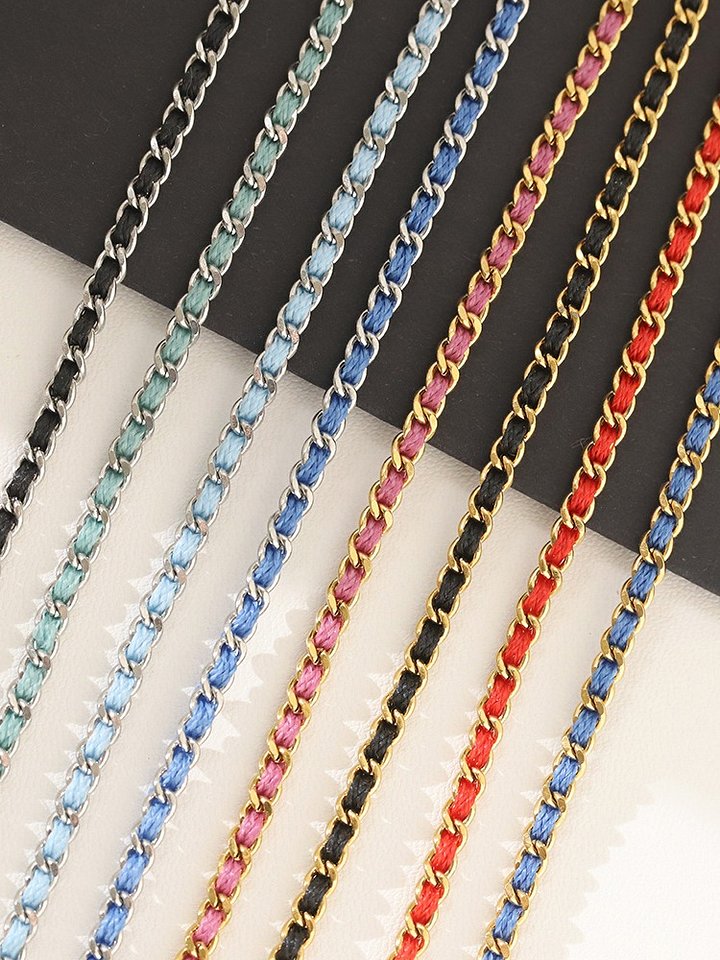 Colored Rope Bracelet | 18K Gold Plated product image (2)