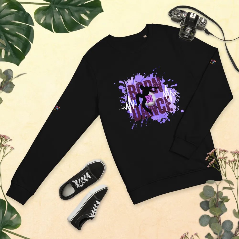 BORN TO DANCE His Silhouette Unisex Organic Sweatshirt product image (9)