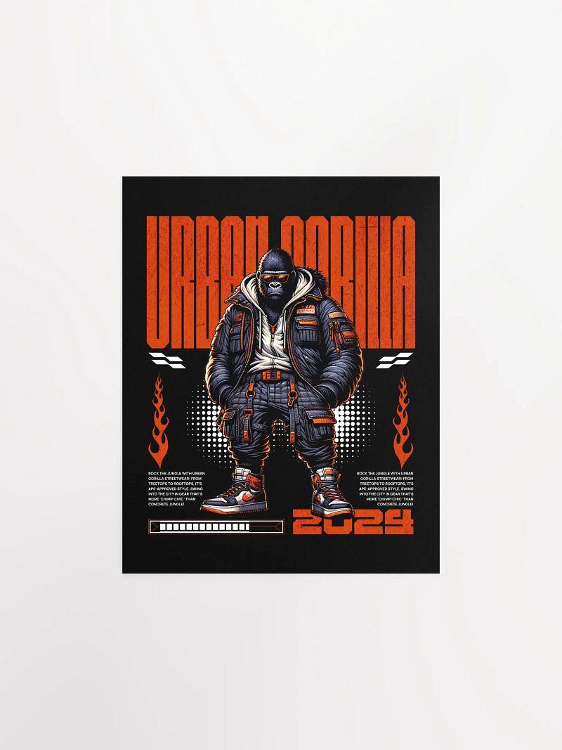 Urban Gorilla Streetwear Poster