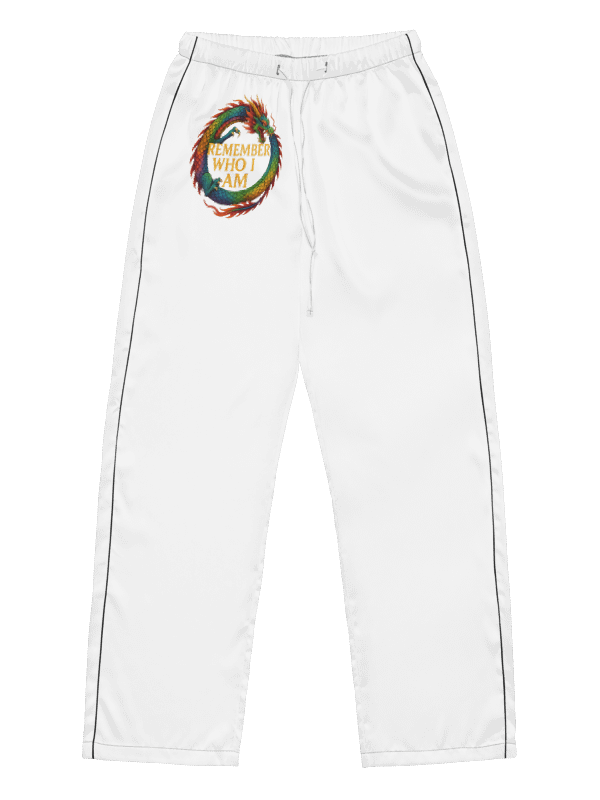 🔥 Remember Who I Am – Silky Pyjama Bottoms Dream-coded comfort for soul-led sleepers. product image (1)