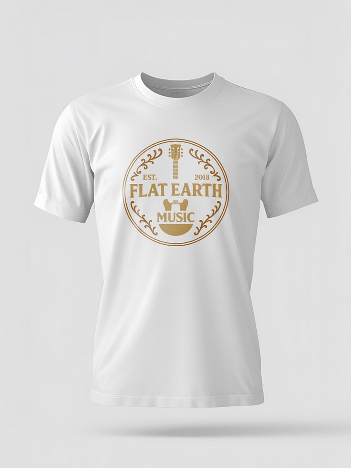 Flat Earth Vintage Script T-Shirt - Classic Retro Typography Design product image (1)