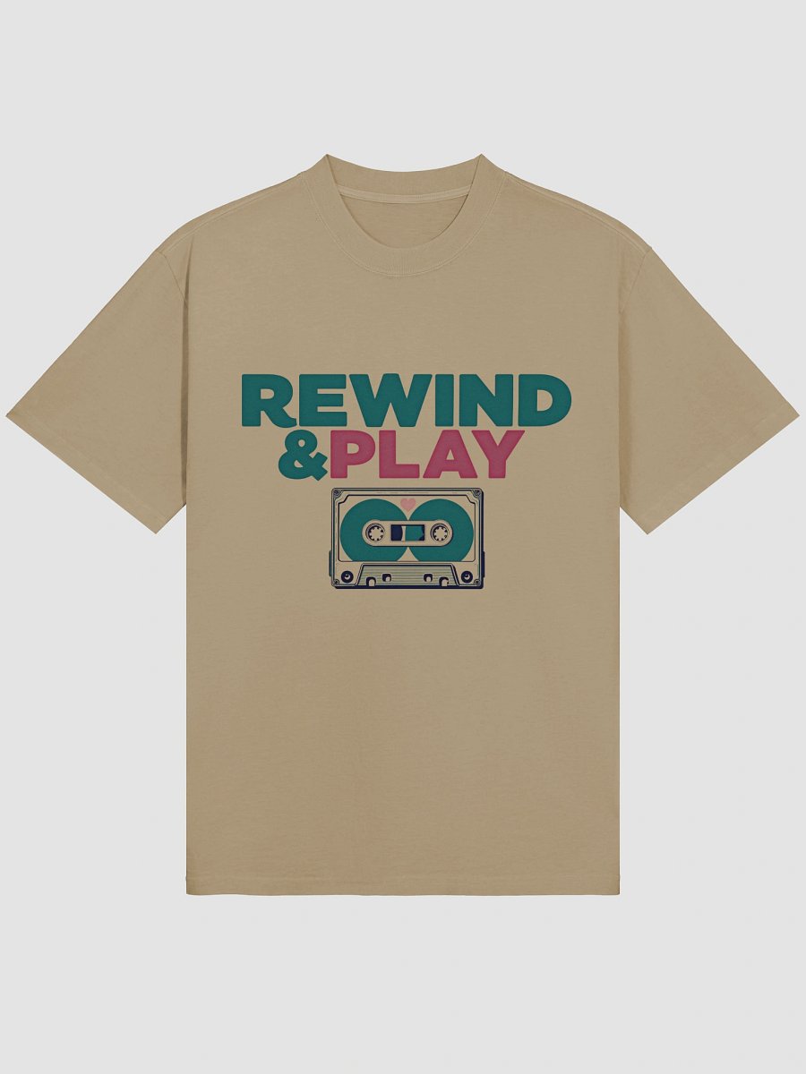 REWIND & PLAY Oversized Faded T-Shirt product image (4)